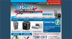 Desktop Screenshot of nagelheatingandair.com